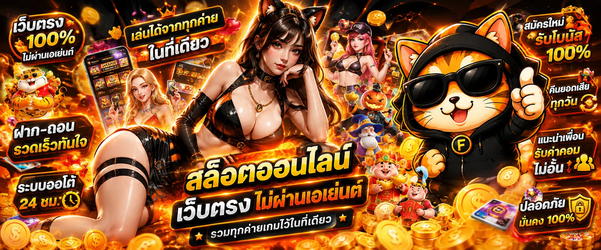 แบนเนอร์เว็บสล็อต HENG787 รวมค่ายเกมสล็อตออนไลน์